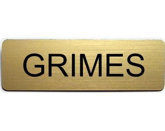 SHERIFF RICK GRIMES Walking Dead Halloween Costume Name Badge with a pin or magnet Fastener