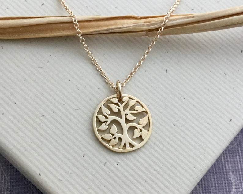 Bat Mitzvah Gift for Teen Girl Gold Tree of Life Necklace Etsy