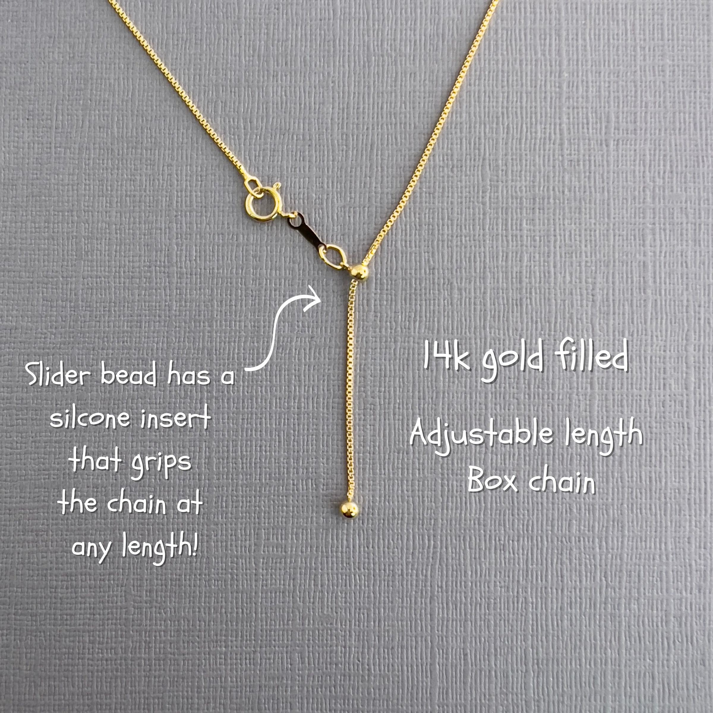 Gold chain adjustable best sale length