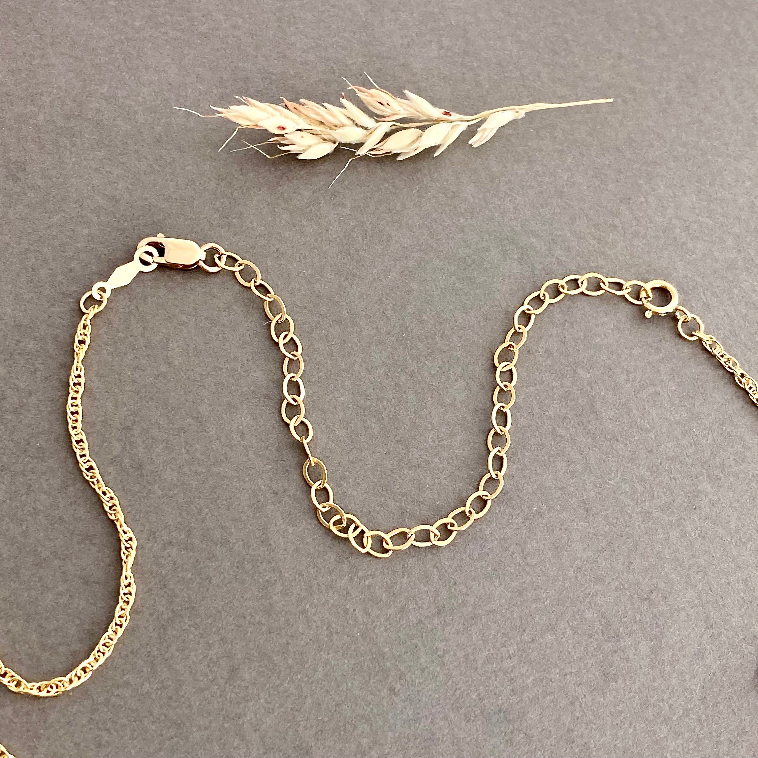 Chain Extender for Necklace 14k Gold Filled 1 2 3 4 or 5 Inch Flat Gold  Cable Chain Extension Lobster Clasp 3mm X 4mm Links HS301G - Etsy Hong Kong