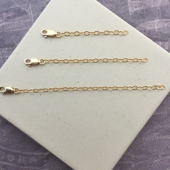 Chain Extender for Necklace 14k Gold Filled 1 Inch 2 Inch Etsy
