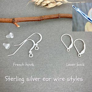 Southwestern vintage style silver Concho earrings dainty dangle leverback earrings New Mexico Santa Fe style western jewelry E657 image 12
