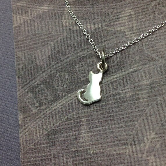 Etsy online cat necklace