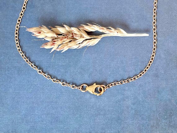 Gold Pendant Chain Necklace Dainty Cable Style Flat Chain for Pendant Compatible Jewelry Everyday Piece Lightweight Design Classic Simple