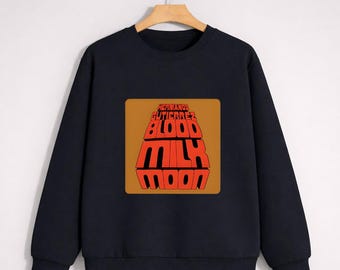 Sudadera Hermanos Gutiérrez, sudadera Blood Milk Moon, sudadera de cuello redondo de la banda Hermanos, sudadera con portada de álbum retro