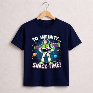 Buzz Lightyear Toy Story Space Ranger T-Shirt, Pixar Cartoon Tee image 2