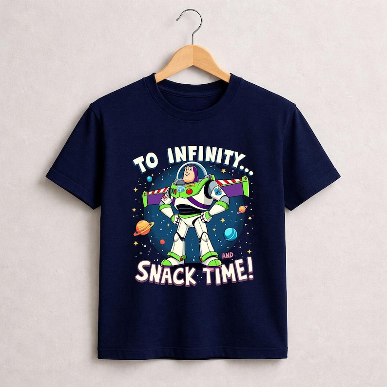 Buzz Lightyear Toy Story Space Ranger T-Shirt, Pixar Cartoon Tee image 2