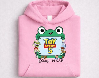 Toy Story sweatshirt, Disney Pixar hoodie, Toy Story 5 hoodie, Buzz Woody Jessie hoodie, Frog cartoon hoodie, Pixar crewneck sweatshirt