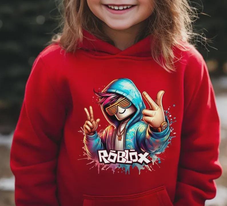 Sudadera con capucha de jugador de Roblox, sudadera de videojuego, día de Pascua imagen 1