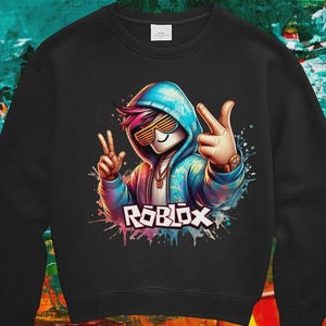 Sudadera con capucha de jugador de Roblox, sudadera de videojuego, día de Pascua imagen 11