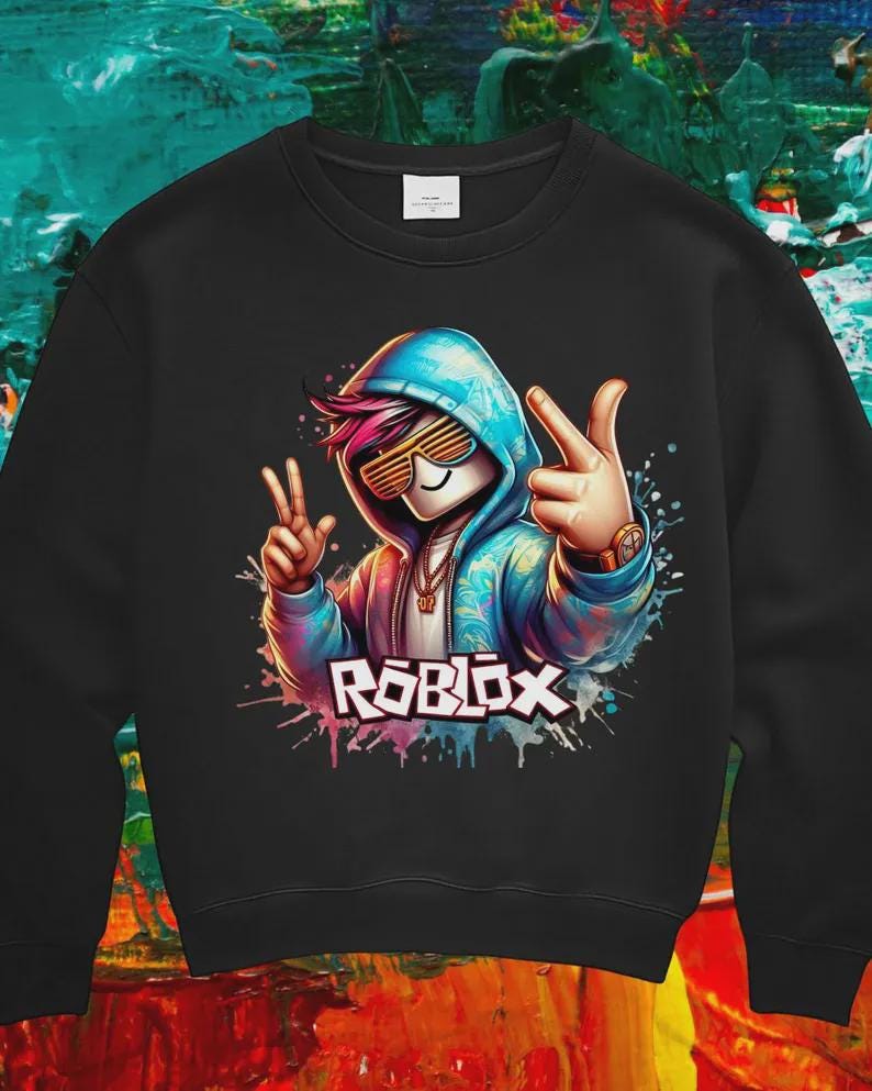 Sudadera con capucha de jugador de Roblox, sudadera de videojuego, día de Pascua imagen 11