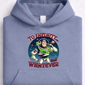 Buzz Lightyear To Infinity And Whatever Sweatshirt, Toy Story Space Ranger Crewneck afbeelding 5