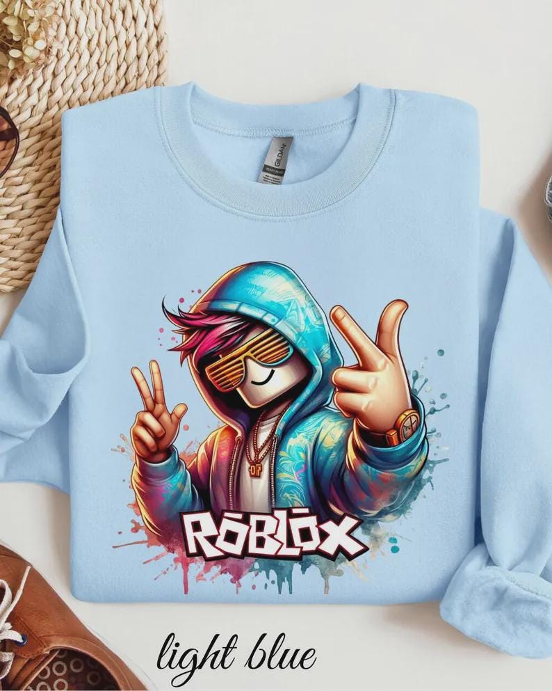 Sudadera con capucha de jugador de Roblox, sudadera de videojuego, día de Pascua imagen 6