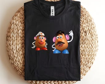 Mr And Mrs Potato Head Shirt, Toy Story Couple Tee, Matching Disney Trip, Funny Spud Top, Magic Kingdom Outfit, His And Hers Gift