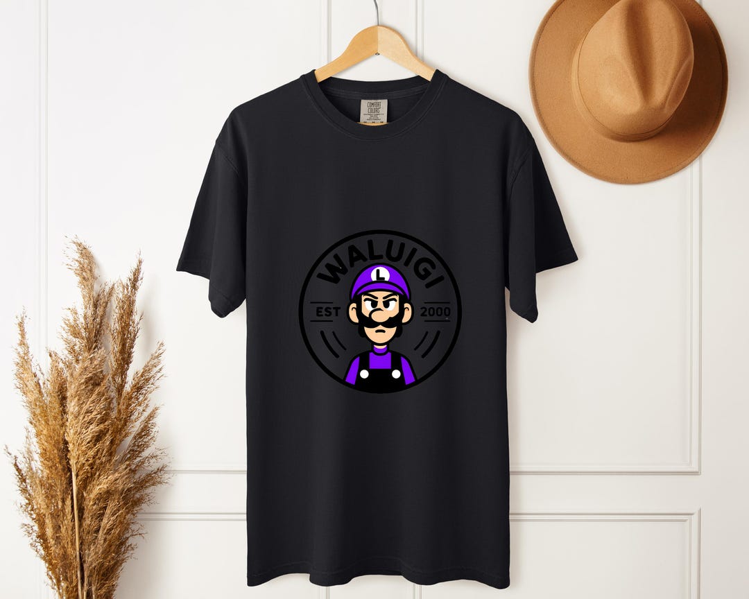 Waluigi Graphic T Shirt Funny Gamer Villain Tee Retro Video Game Il Gh4p 