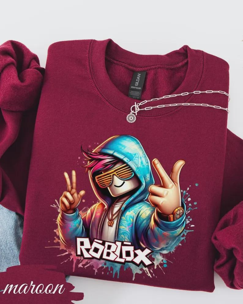 Sudadera con capucha de jugador de Roblox, sudadera de videojuego, día de Pascua imagen 9