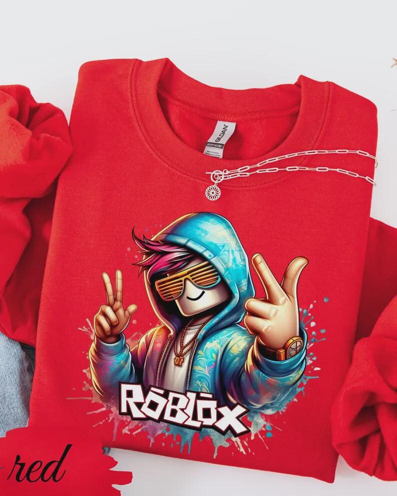 Sudadera con capucha de jugador de Roblox, sudadera de videojuego, día de Pascua imagen 2