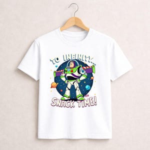 Buzz Lightyear Toy Story Space Ranger T-Shirt, Pixar Cartoon Tee image 3