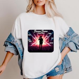 Benson Boone Tour 2025 T-Shirt – Concert Poster Design Tee, Unisex Music Shirt, Gift for Fans, Oversized Trendy Top