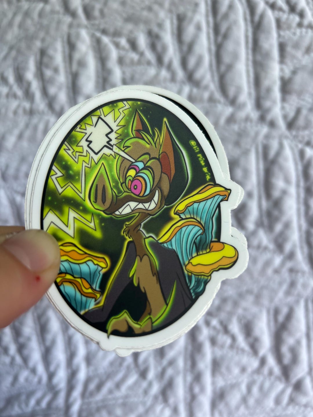Shocking Batty Sticker - Etsy