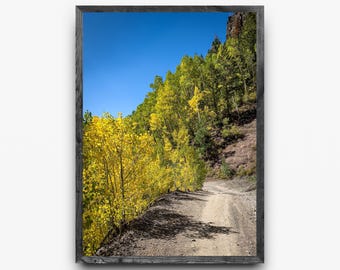 Imogene Pass Road in Fall | Telluride Ouray Colorado Aspen Drive | Mountain Photography Digital Download