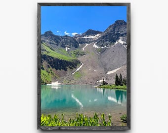 Lago Lower Blue, Colorado / Arte mural de las montañas de San Juan / Paisaje de aventura / Descarga digital