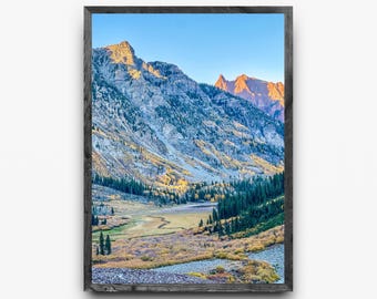 Colorado Fall Colors Print | Minnehaha Gulch Valley Vista | Digital Download
