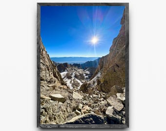 Window on Mount Whitney Trail | Sierra Nevada High Alpine Photography
