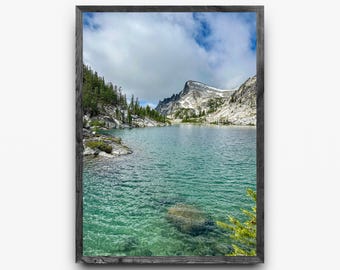 Enchantments Sprite Lake | Washington Alpine Lake Wall Art | PNW Mountain Landscape | Digital Download
