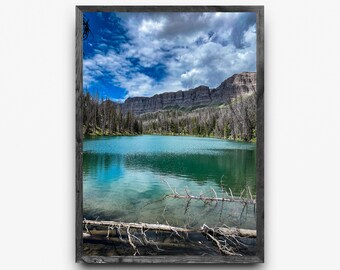 Lago Jade Superior, Wyoming / Arte mural del lago alpino / Fotografía de la cordillera Wind River / Descarga digital