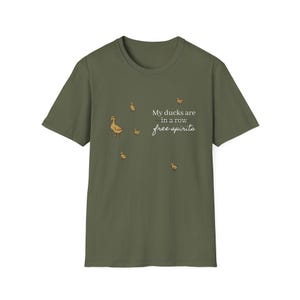 Duck Chaos T-Shirt, Funny Duck Shirt, Unisex Shirt, Duck Lover Gift, Ducks Not in a Row Tee, Humorous Animal Top