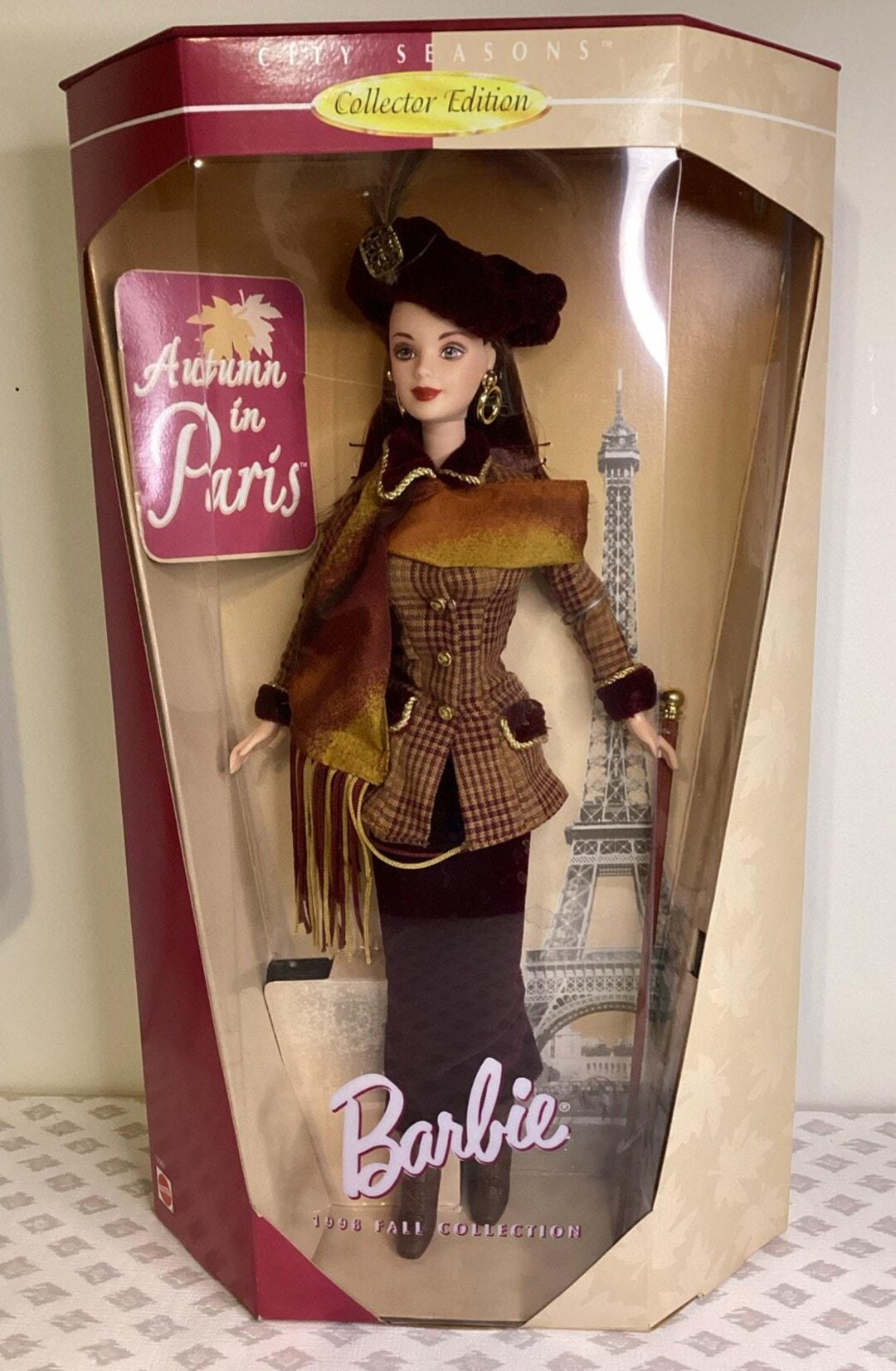 Autumn in Paris 1998 Fall Barbie Doll, City Seasons COLLECTOR EDITION ...