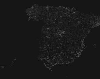 Mapa digital personalizado de ultra alta resolución / Arte para oficinas B2B (Reservado para David)