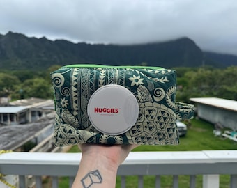 Bolsa acolchada para pañales y toallitas húmedas / Organizador para bebés con dispensador y bolsillo