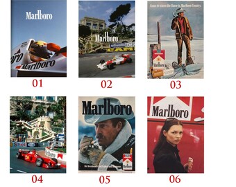Aangepaste vintage F1 Monaco Marlboro poster, retro auto poster