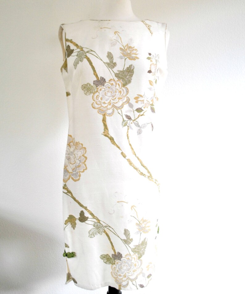 vintage 80s 90s hawaiian floral dress size 8
