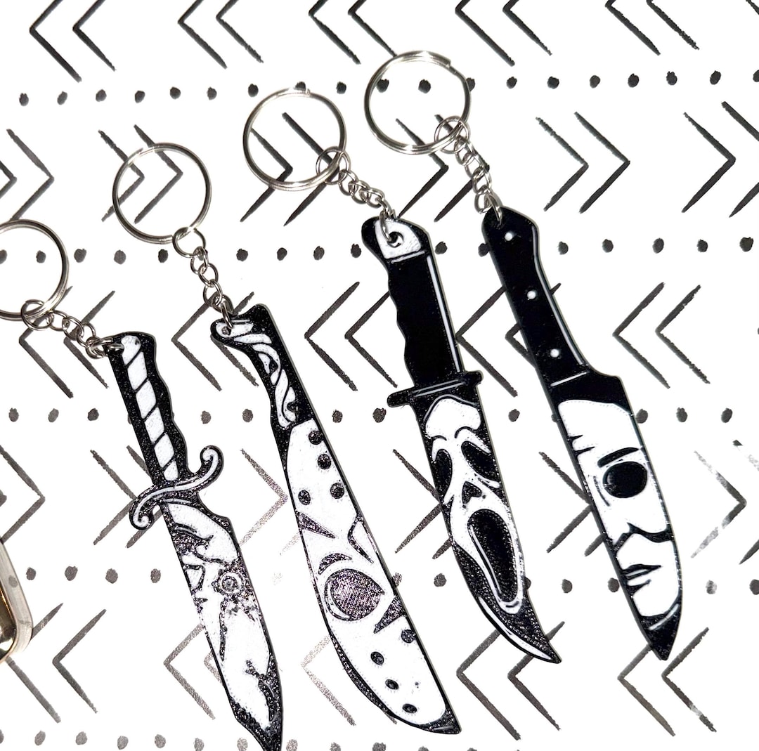 Horror Movie Keychain Set - Etsy