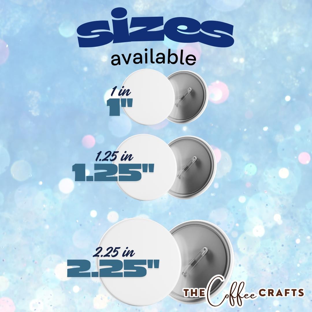 CUSTOM | Custom Full Color Photo Button Pins, Personalized Badge, 1-2. ...