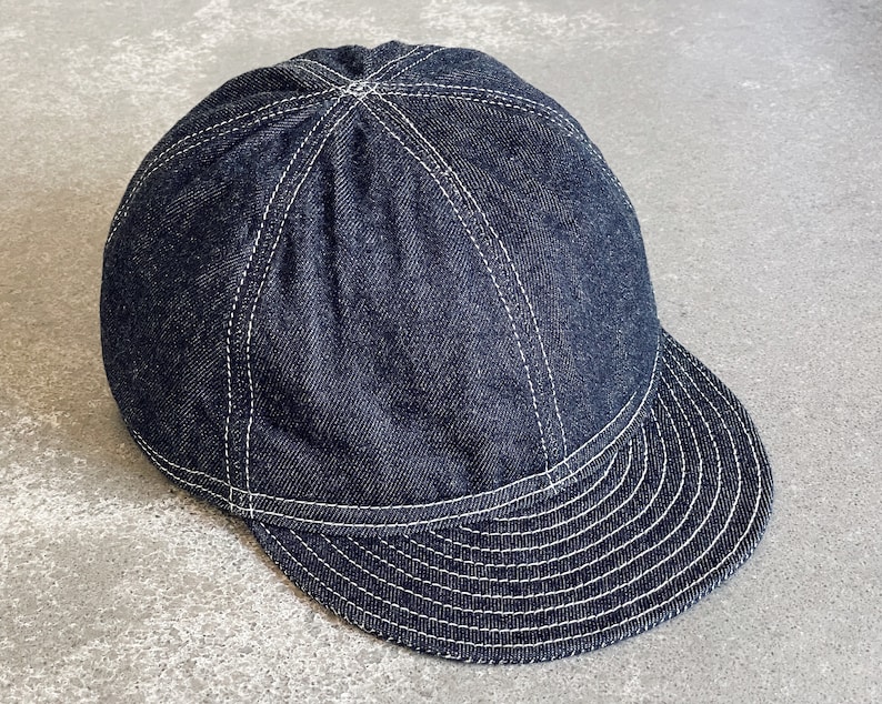 A3 Mechanic Cap Japanese Selvedge Denim image 1