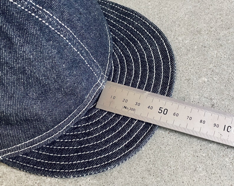 A3 Mechanic Cap Japanese Selvedge Denim image 3