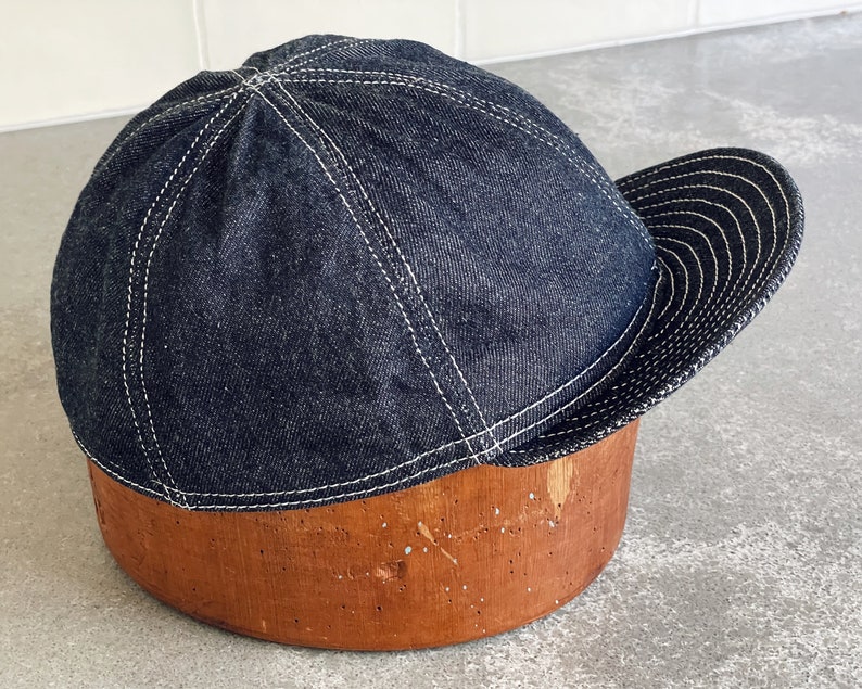 A3 Mechaniker Cap Japanische Selvedge Denim Bild 2