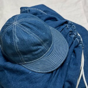 A3 Mechanic Cap Original WWII USN Denim Duffle Bag image 2