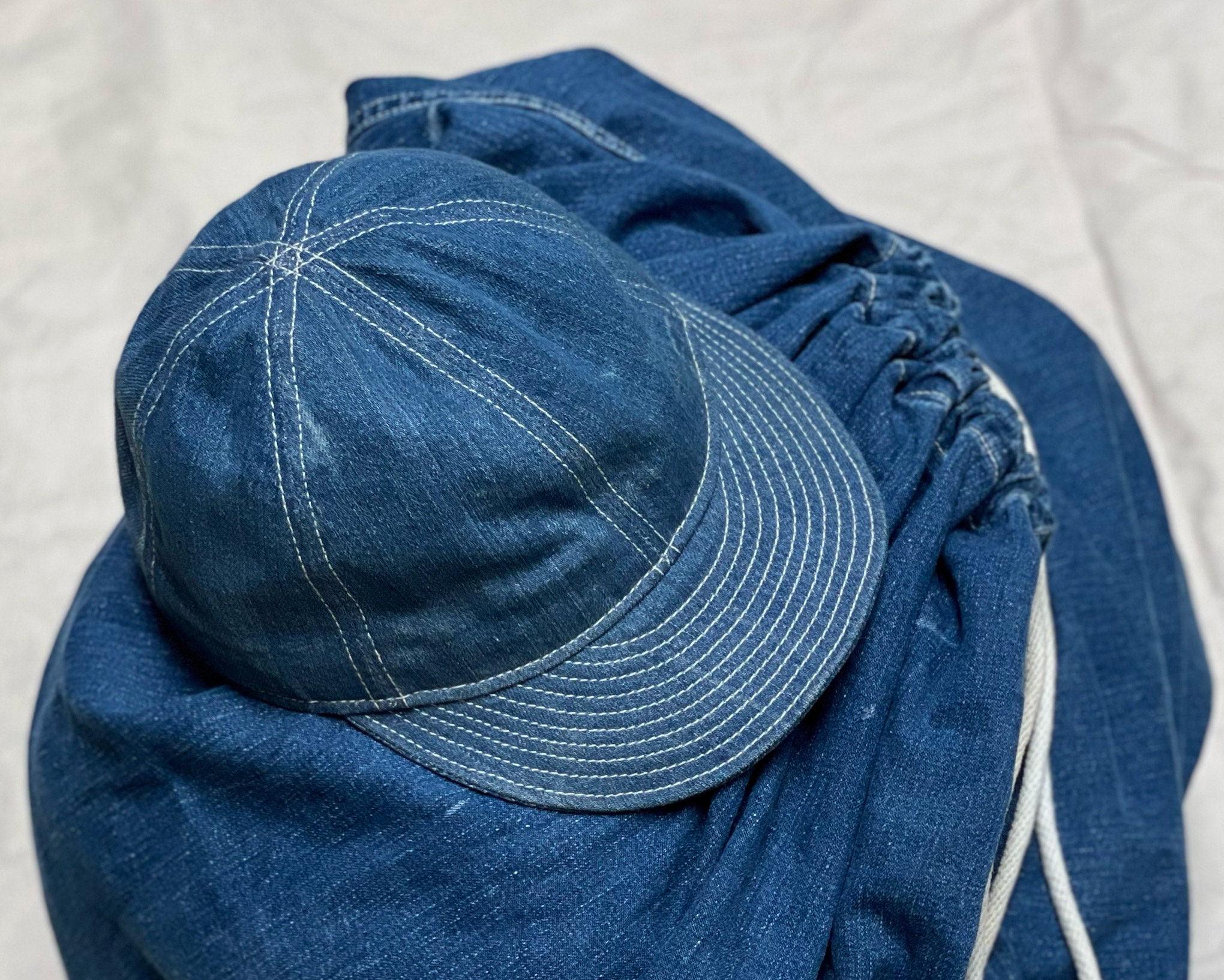 WWII us army air force a3 デニム メカニック キャップ A3 Mechanic Cap - Original WWII USN Denim Duffle Bag - Etsy