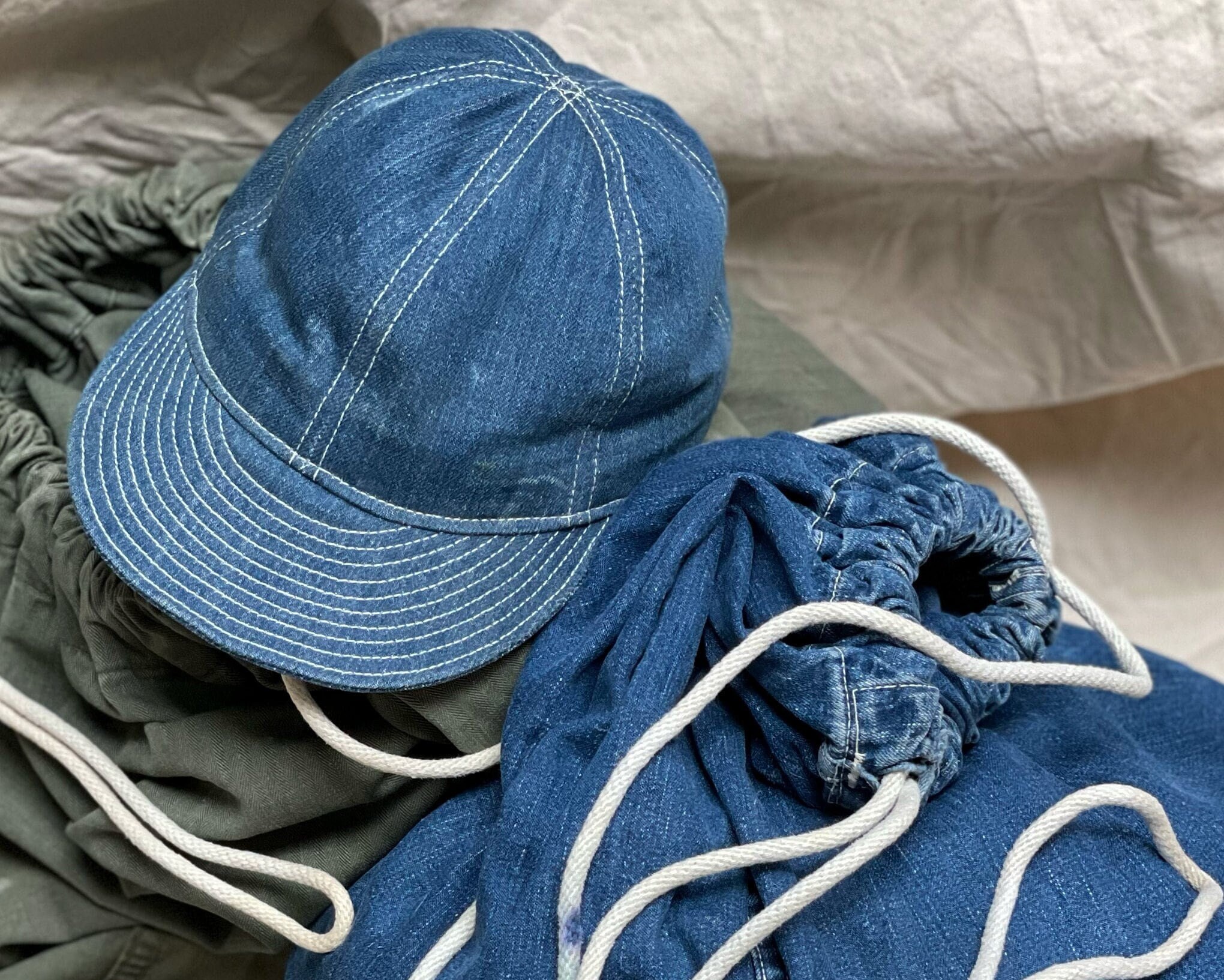 【古着屋.com】US ARMY M-37 Denim Hat 1940's US.ARMY M-37 Denim Hat | Unwave