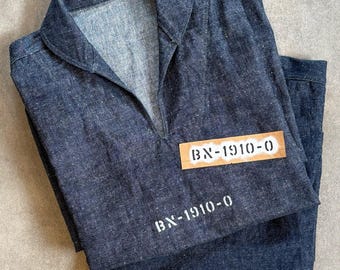 WWI-Inspired Japanese Selvedge Denim Pullover
