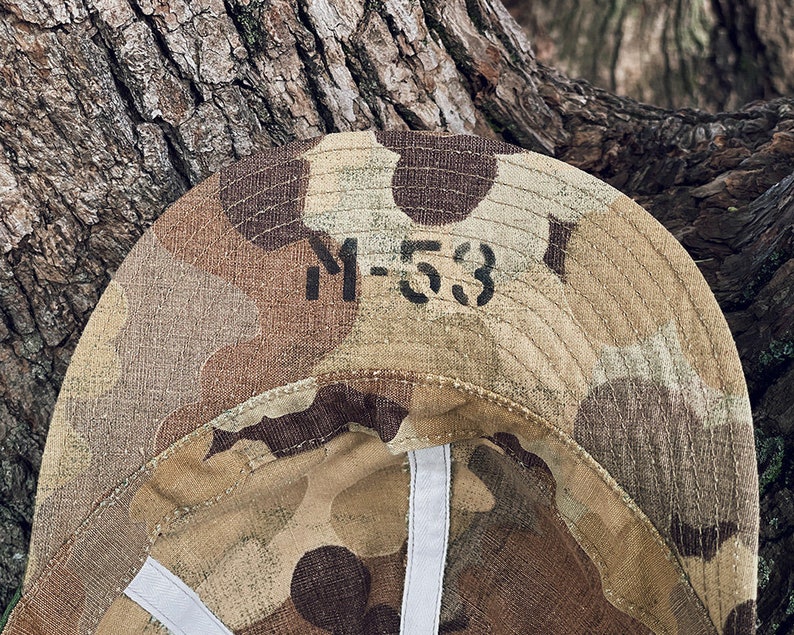 A3 Mechanic Cap Original Mitchell Camouflage 1953 image 5