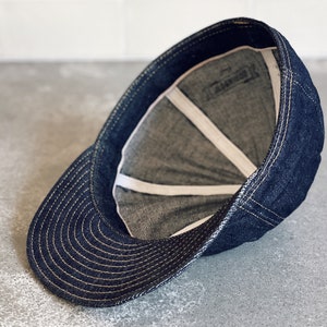 A3 Mechanic Cap Japanese Selvedge Denim image 4