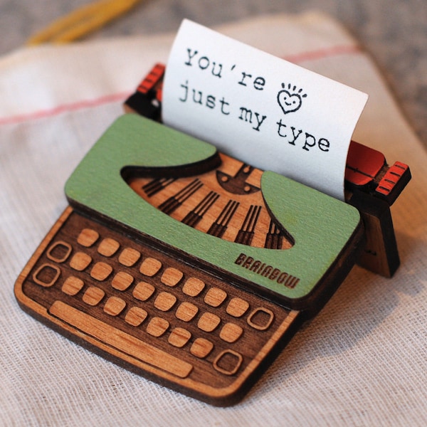 Typewriter Brooch