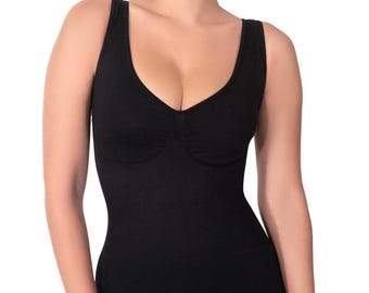 Seamless Full-Body Shaper: High-Waisted Compression Bodysuit