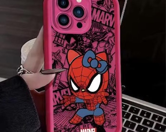 Spider Man/Hello Kitty Silicone Phone Case For iPhones